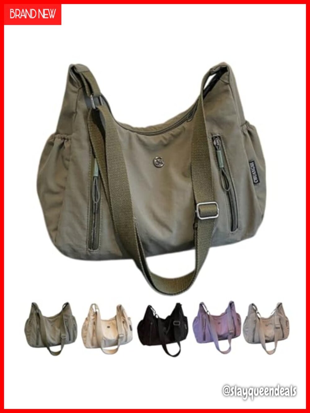 Trendy Crossbody Bag Tote Shoulder Handbag Commuter Travel Purse
